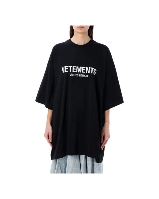 T-shirts Vetements de color Black