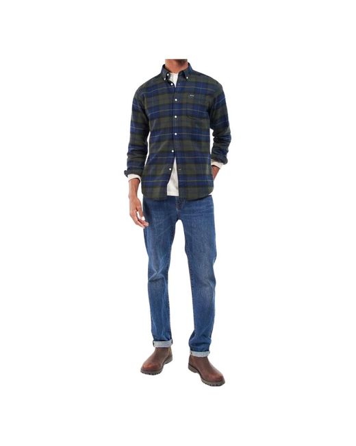 Barbour Casual Overhemden in het Blue voor heren