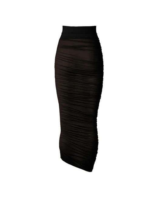 Wolford Drape Midi Rok in het Black