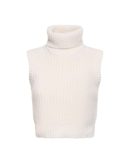 Michael Kors White Cashmere Knitwear