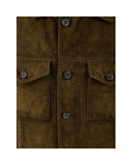 The Jack Leathers Green Leather Jackets for men