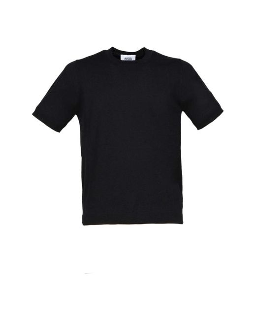 Alpha Studio Black T-Shirts for men