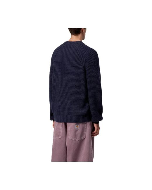 Carhartt Blue Round-Neck Knitwear for men