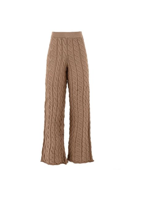 Wide Trousers di Akep in Brown