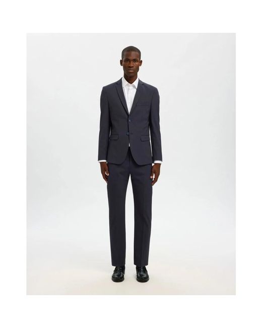 SELECTED Blue Suit Trousers for men