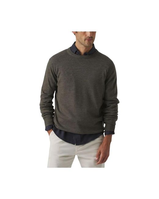 Scotta Black Round-Neck Knitwear for men
