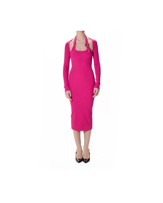 Versace Jeans Couture Pink Midi Dresses