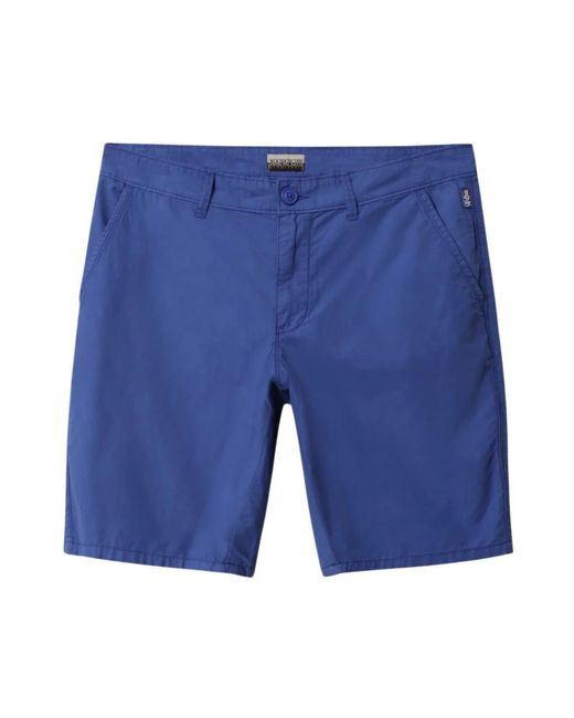 Napapijri Blue Casual Shorts for men