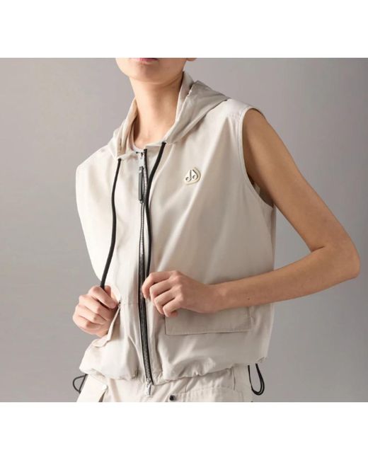 Moose Knuckles Jassen ,Polyester Elevate Hooded Vest in het White