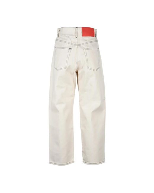 Sunnei White Loose Fit Jeans