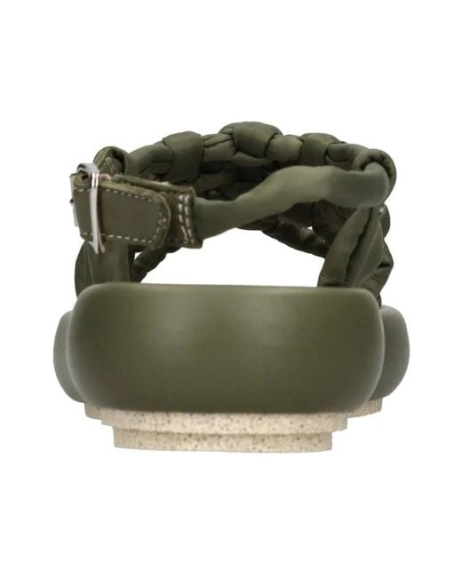 Patrizia Bonfanti Green Flat Sandals