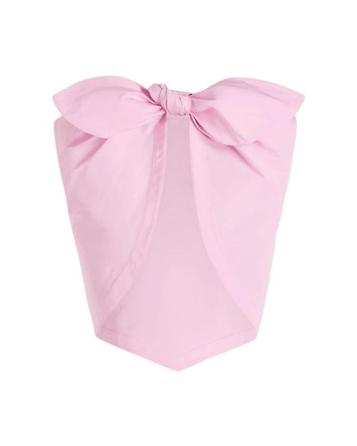 Patou Pink Sleeveless Tops
