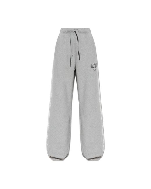 Adidas Originals Gray 3-Stripes Sweatpants