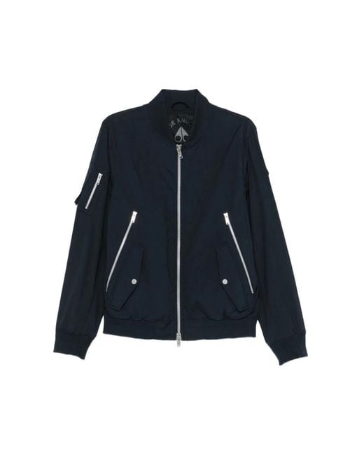 Moose Knuckles Blue Bomber Jackets for men