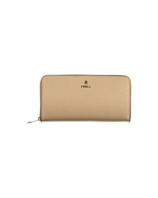 Furla Accessoires ,Camelia Xl Zip Around Portemonnee in het Natural