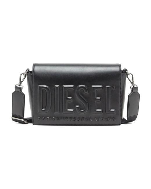 DIESEL Black Cross Body Bags