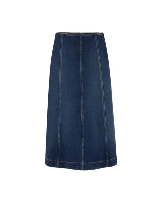 Marc Cain Blue Denim Skirts