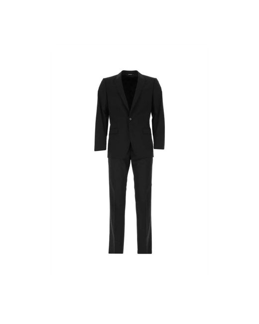 Dolce & Gabbana Black Single Breasted Suits for men