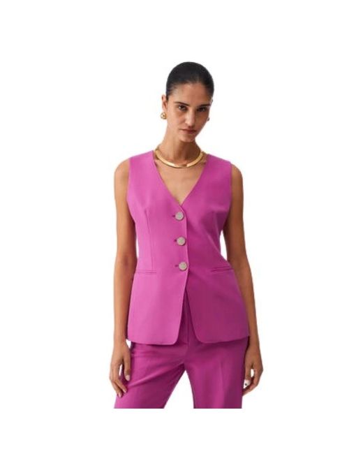 Liu Jo Purple Waistcoats
