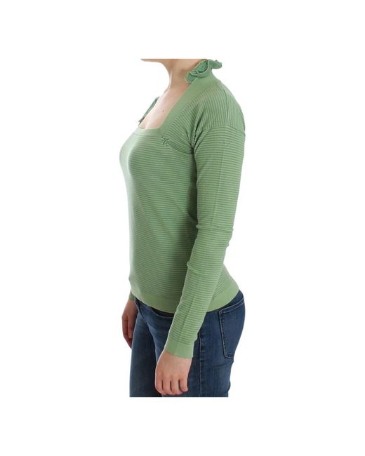 Ermanno Scervino Green Long Sleeve T-Shirts
