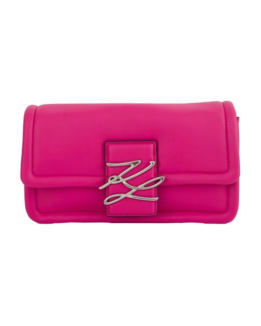 Karl Lagerfeld Pink Cross Body Bags