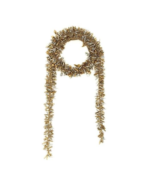 Dries Van Noten Metallic Scarves