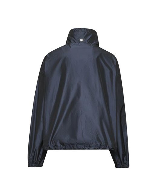 Herno Jassen ,Blauw ,Polyester Blauwe Waterafstotende Taffeta Jas in het Blue