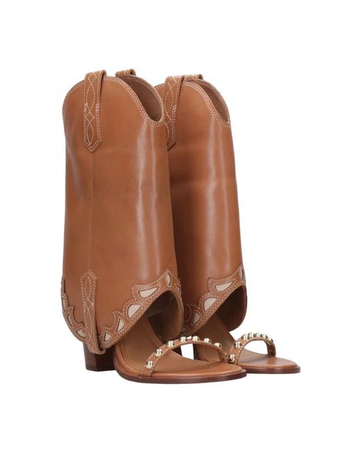 High Heel Sandals di Ash in Brown