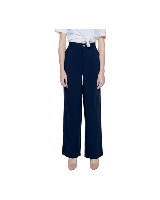 Street One Blue Wide Trousers