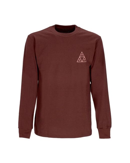 Huf Brown Long Sleeve Tops for men