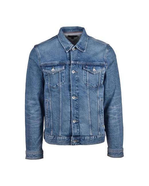 Tommy Hilfiger Blue Denim Jackets for men