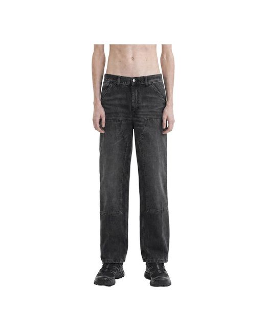 Carhartt Gray Straight Fit Jeans for men