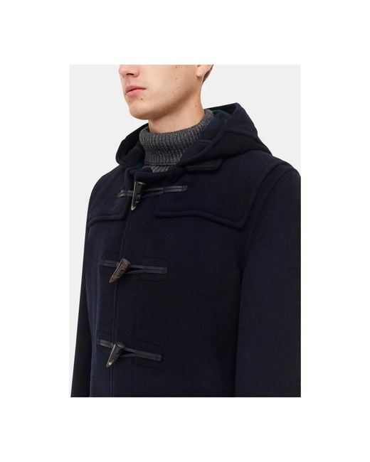 Gloverall Blue Single-Breasted Coats for men