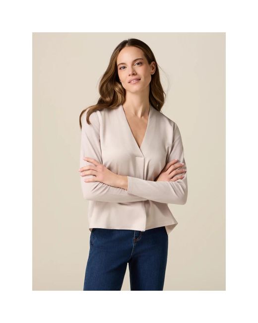 Blouses Oltre de color Natural
