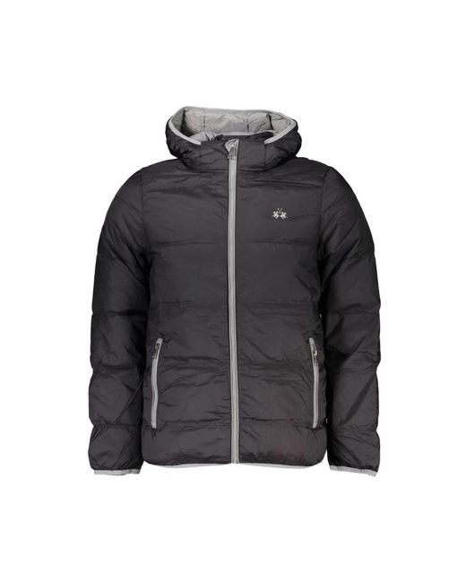 La Martina Black Winter Jackets for men