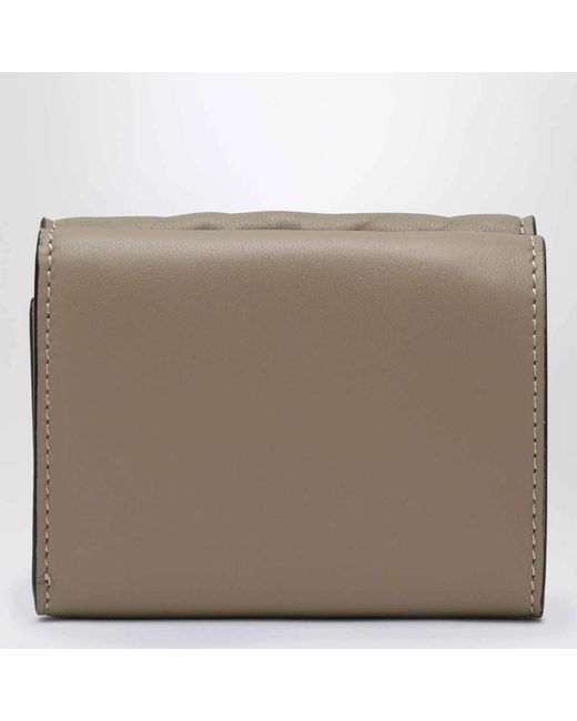 Fendi Accessoires ,Bruin ,Katoen Baguette Micro Trifold in het Natural