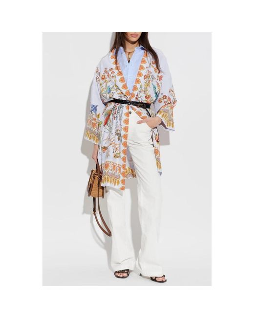 Etro White Kimonos