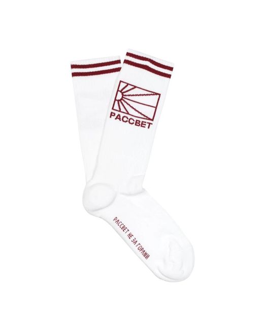 Rassvet (PACCBET) White Weiße Klassische Hohe Socken