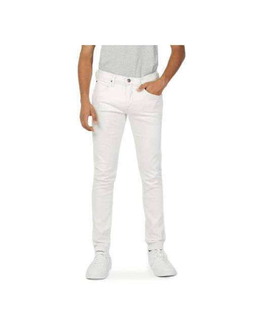 Lee Jeans White Slim-Fit Jeans for men