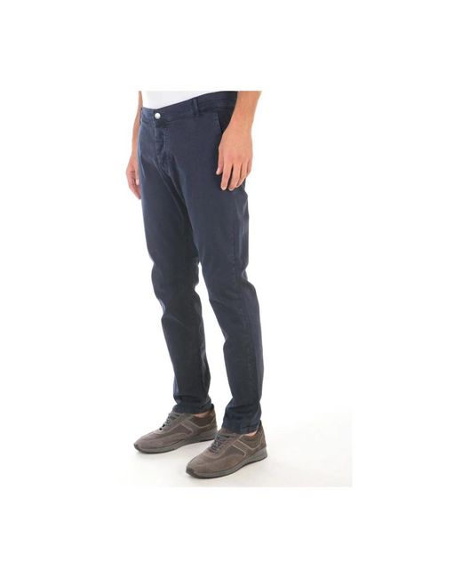 Daniele Alessandrini Blue Chinos for men