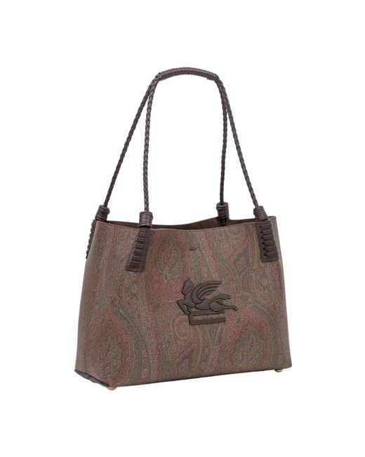 Etro Brown Shopping Bags