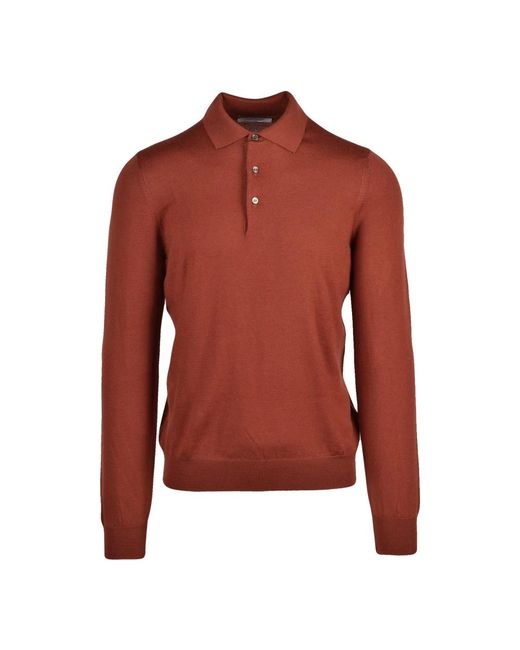 Gran Sasso Red Round-Neck Knitwear for men