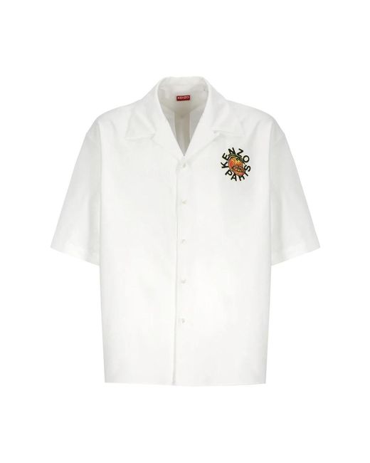 KENZO White Short Sleeve Shirts for men