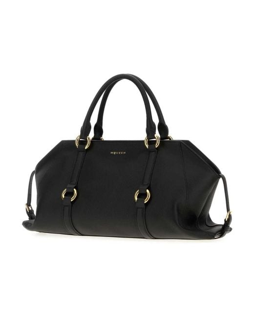 McQueen Black Handbags