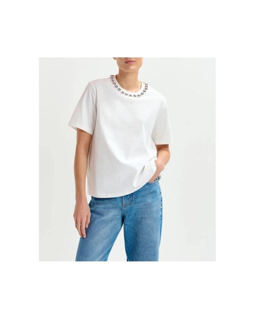 Essentiel Antwerp T-Shirts in het White