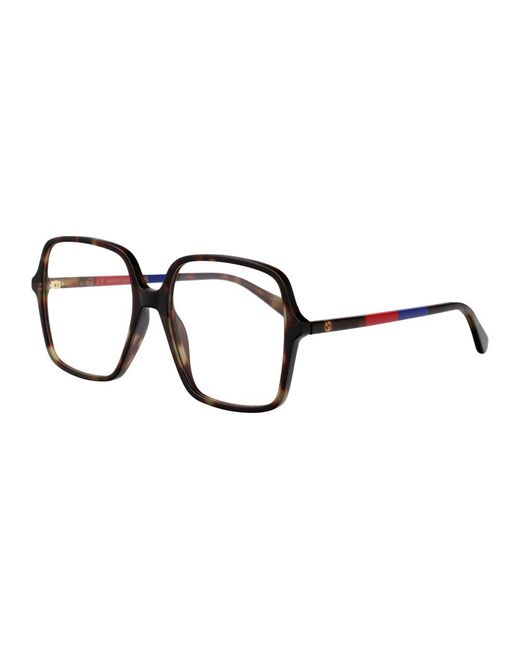 Gucci Square Optical Frame in het Black