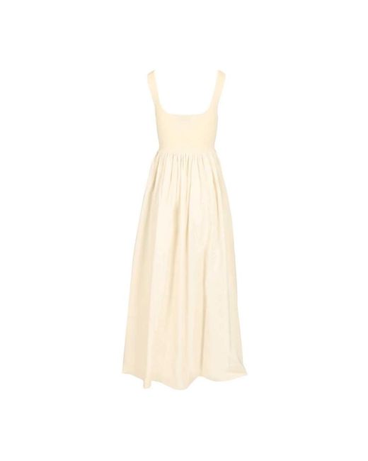 Midi Dresses Matteau de color Natural