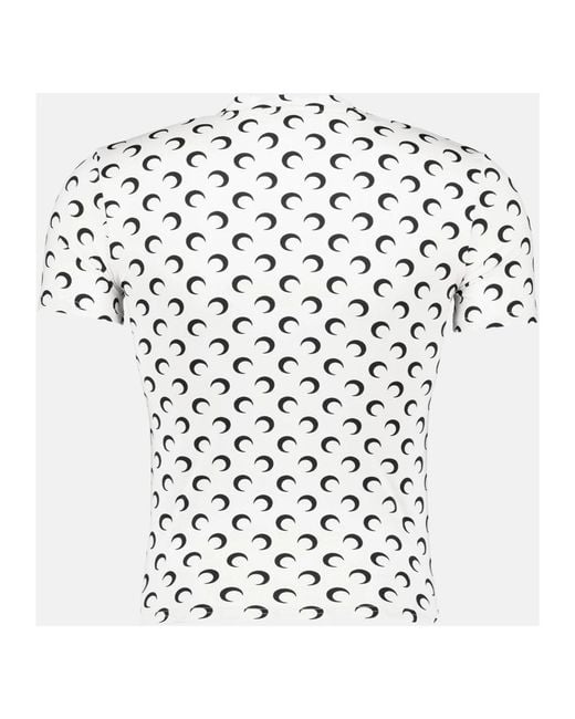 MARINE SERRE Haut Jersey Moon in het White voor heren