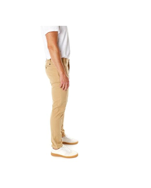 Closed Chinos in het Natural voor heren