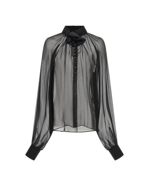 Dolce & Gabbana Black Blouses